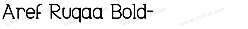 Aref Ruqaa Bold字体转换